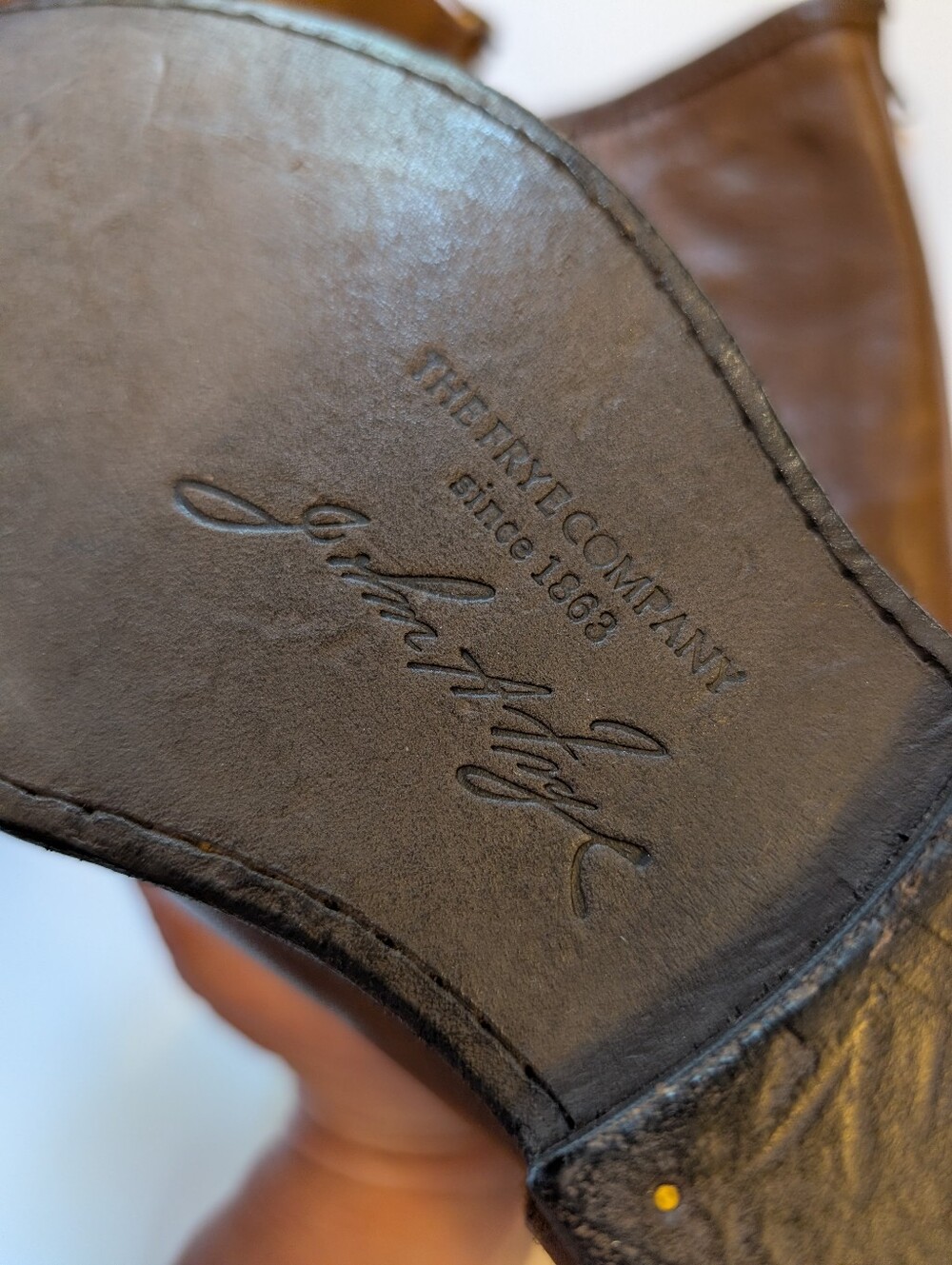 Frye Phillip Harness Tall leather riding boots size 7.5 BNWOB - Picture 9 of 11